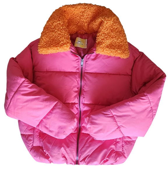 Urban Outfitters Pink Puffer Coat - Picture 1 of 13